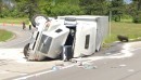 Truck crash on Google Maps