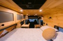 This all-season camper van hides a stunning wood interior