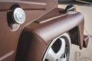 Volkswagen Type 181, aka Thing, decked out in chocolate-brown leather, with contrasting interior