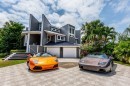Waterfront mansion in Tierra Verde, Florida, was built with supercar lovers in mind