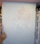Medusa closet door drawing