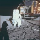 Apollo 12 Hasselblad image from film magazine 46/Y - EVA-1