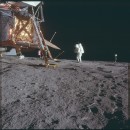 Apollo 12 Hasselblad image from film magazine 46/Y - EVA-1 2
