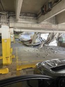 Three-story parking garage partially collapsed in Baltimore