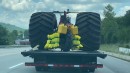 Honda three-wheeler gets 66-inch monster truck tires for lake crossing on WhistlinDiesel