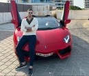 Simon Leviev and Lamborghini Aventador Spyder