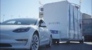 Tiny house maker Boxabl used a Tesla Model 3 to tow a 19,000 trailer