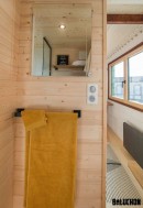 Tiny House Planedennig is a custom tiny for a parent-child duo, a good example of downsizing