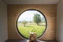Trailer house round window