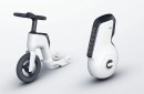 The Titaa conceptual EV is a dual-purpose vehicle, both an e-bike and a uniwheel