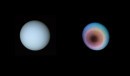 True Color(left) and False Color(right) of Uranus