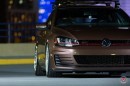 Toffee Brown Golf GTI Gets a New Set of Lip Concept Vossen Wheels