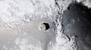 Tonga eruption seen from space