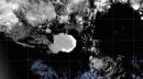 Tonga eruption seen from space