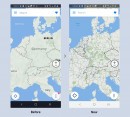 Sygic GPS Navigation, antes y después de la actualización