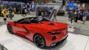 Corvette C8 Stingray Convertible on display at 2021 Chicago Auto Show