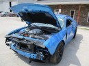 Totaled B5 Blue Dodge Challenger Hellcat