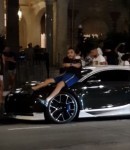 Tourist Climbs Onto Bugatti Chiron in Cannes