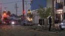 Tow truck crashes into at least a dozen cars in South Los Angeles