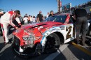 Damaged No. 21 Ford at the 2022 NASCAR Daytona 500