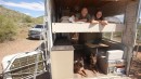 Toy Hauler Trailer Was Transformed Into a Remarkable, All-Inclusive Rustic Home on Wheels