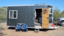 Toy Hauler Trailer Was Transformed Into a Remarkable, All-Inclusive Rustic Home on Wheels