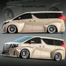 Widebody Toyota Alphard has West Coast Customs-style kit done by musartwork on Instagram