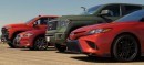 Toyota Camry TRD Drag Races Tundra TRD, Mazda6 Turbo, and Silverado Join the War