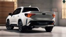 Toyota Corolla Cross Pickup Truck rendering by Q Cars or PoloTo