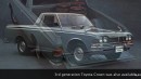 Toyota Crown unibody mid-size Pickup Truck rendering by Theottle