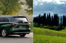 Toyota's green liveries for 2020 and 2021 MY U.S.-spec models
