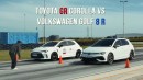 DRAG RACE: Toyota GR Corolla GR-Four Circuit vs Volkswagen Golf R