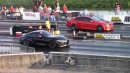 Toyota GR Supra drag races Ford Mustang GT and Pontiac G8 on DRACS