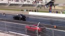 Toyota GR Supra drag races Ford Mustang GT and Pontiac G8 on DRACS