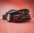 Toyota GR Supra rendering by pistonzero