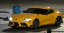 Toyota GR Supra takes on a Dodge Challenger Scat Pack