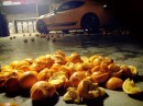 Orange Toyota GT 86 With Oranges