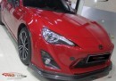 Toyota GT 86 Wrapped in Ferrari Red