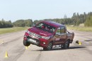 2016 Toyota Hilux almost fails moose test