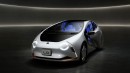 Toyota is testing its solid-state batteries in a concept car similar to the LQ, but the production car with them will be a HEV