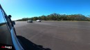 Drag race: V8 LandCruiser 70 v 4-cyl LandCruiser 70 v 4-cyl HiLux, roll race and 1/4 mile times