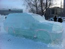 Toyota Land Cruiser Carved From Ice