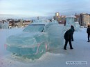Toyota Land Cruiser Carved From Ice