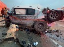 Hero medic's 2011 Toyota FJ Cruiser after the Fort Worth pileup
