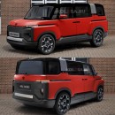 Toyota X-Van Gear Concept CGI transformation by kelsonik for Kolesa