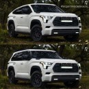 Toyota Sequoia Coupe SUV rendering by superrenderscars