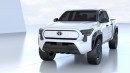 2021 Toyota EV truck concept (previews 2024 Tacoma)