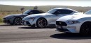 Toyota Supra, BMW Z4 and Ford Mustang Have 3-Way Drag Race
