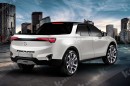 Toyota SW4 Fortuner Pickup Truck rendering by KDesign AG