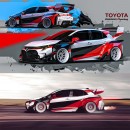 Toyota GR Corolla Rally Concept initial CGI design by musartwork